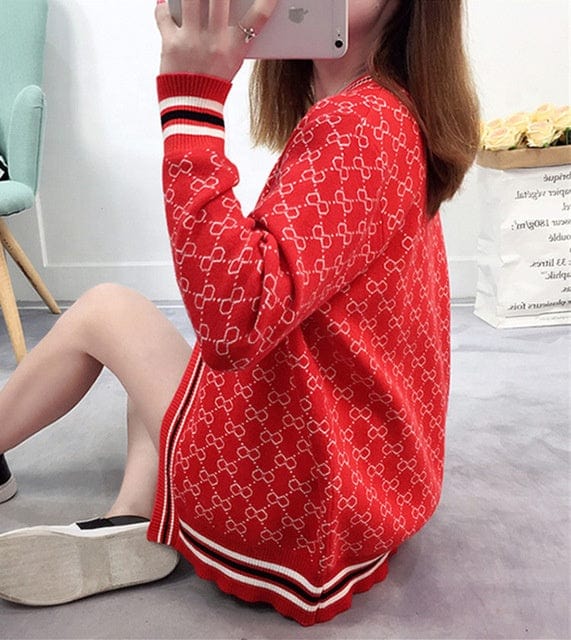 Factory 2022 Knitted Cardigan Women's Jacket Autumn New Style Ice Silk Loose Small Fragrance Retro Jacquard Outer Sweater