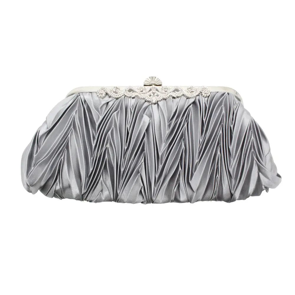 Factory Direct Supply 2022 Fashion Bridesmaid Sweet Lady Fold Cheongsam Clutch Evening Party Bag