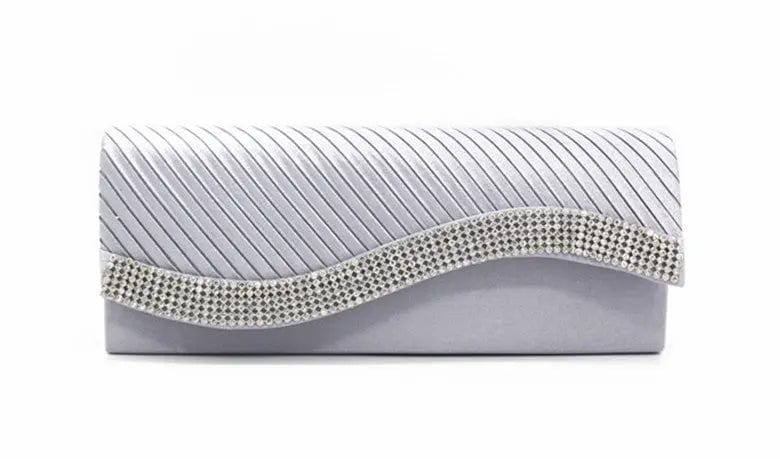 Factory Direct Supply Spot European And American Fashion Pleated Women's Clutches Dinner Envelope Evening Bags