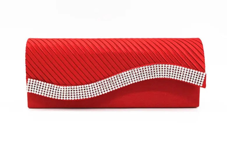 Factory Direct Supply Spot European And American Fashion Pleated Women's Clutches Dinner Envelope Evening Bags