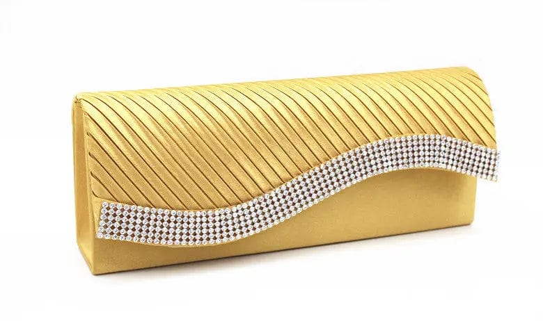 Factory Direct Supply Spot European And American Fashion Pleated Women's Clutches Dinner Envelope Evening Bags