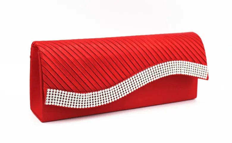Factory Direct Supply Spot European And American Fashion Pleated Women's Clutches Dinner Envelope Evening Bags