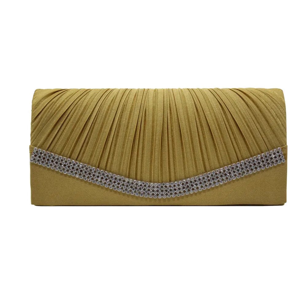 Factory Direct Supply Spot Pu Color Satin Cloth Matching Ladies Clutch Large Capacity All-match Dinner Evening Bag