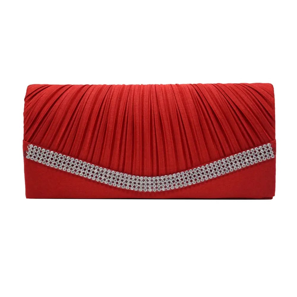Factory Direct Supply Spot Pu Color Satin Cloth Matching Ladies Clutch Large Capacity All-match Dinner Evening Bag