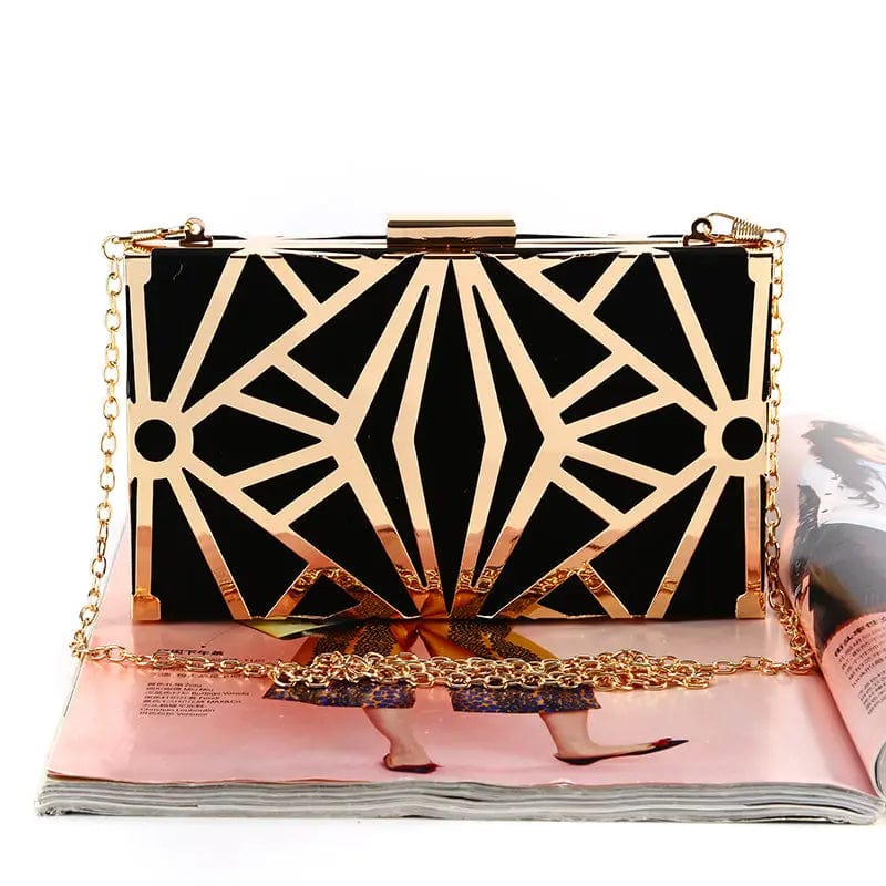 Factory direct wholesale brand new fashion evening bag velour fabric metal mesh frame clutch for women party prom banquet