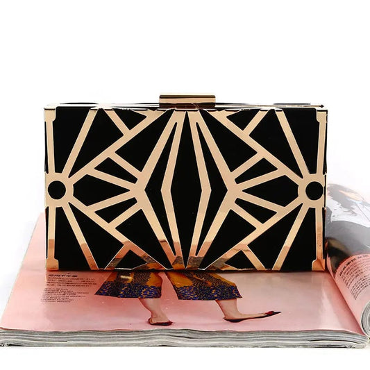 Factory direct wholesale brand new fashion evening bag velour fabric metal mesh frame clutch for women party prom banquet