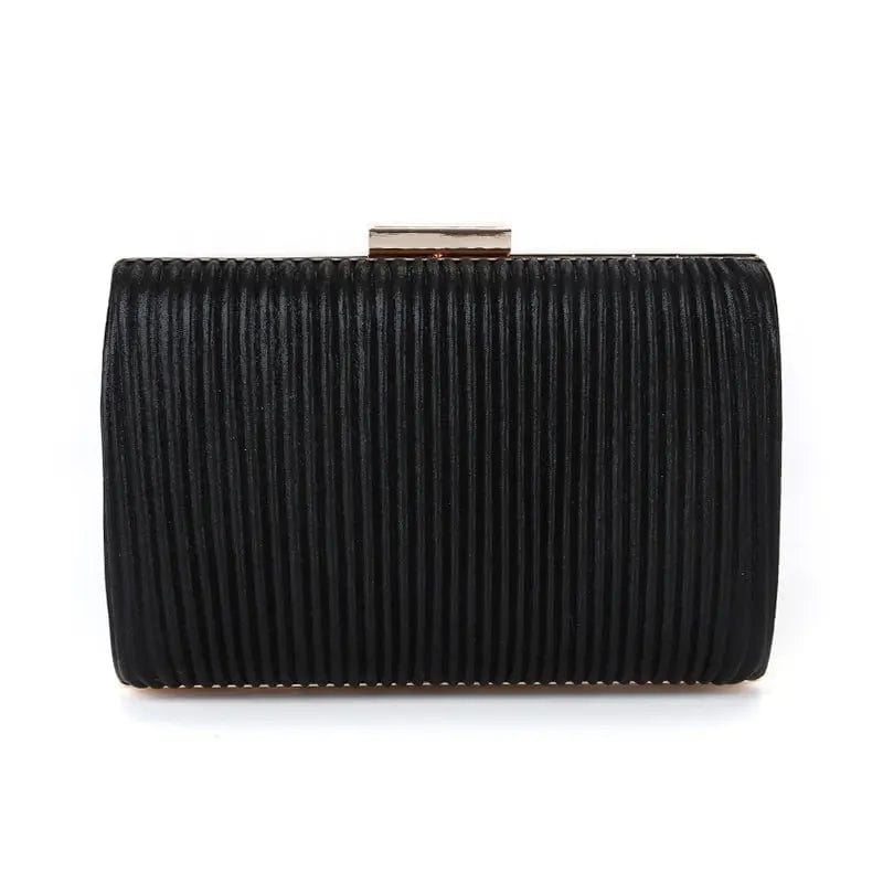 Factory direct wholesale brand new handmade pleated clutch bag PU fabric evening bag for party prom banquet