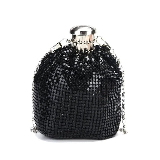 Factory direct wholesale classic aluminium sheet handbags brand new coin purse small messenger bag for women party prom banquet
