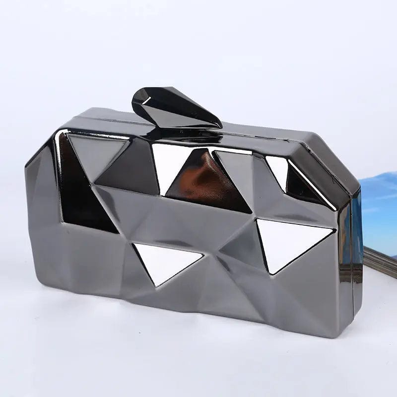 Factory direct wholesale classic whole metal frame evening bag brand new twill lining box clutches for women party prom banquet
