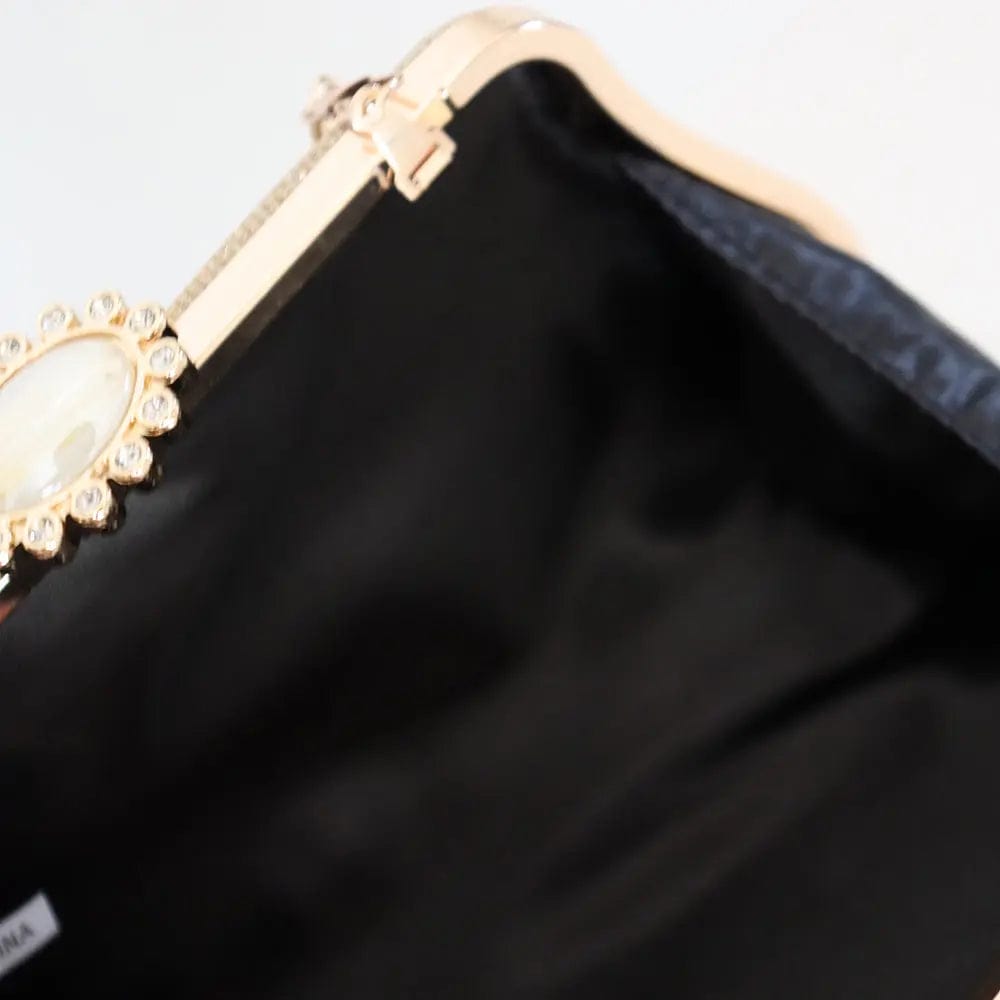 Factory direct wholesale new design rhinestone evening bag pleated satin fabric elegant clutches for wedding party banquet