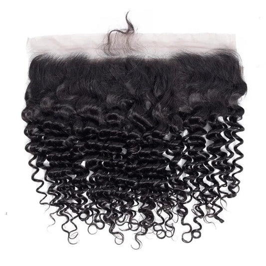 Factory Directly Supply 13x4 Curly Lace Frontal Cuticle Aligned Hair Tissage Avec Closure Brazilian Hair with Curly Frontal