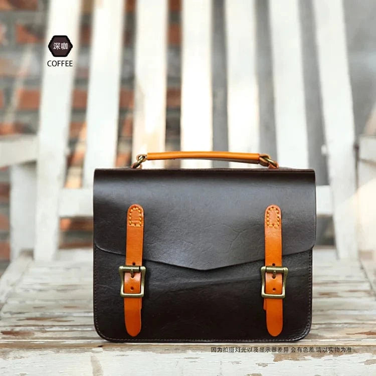 Factory Price Leather Ladies Messenger Bag Genuine Cowhide Leather Vintage  Messenger Bag For Women