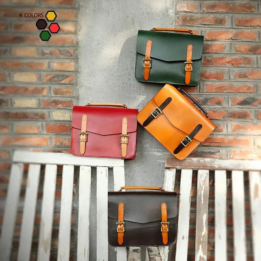 Factory Price Leather Ladies Messenger Bag Genuine Cowhide Leather Vintage  Messenger Bag For Women