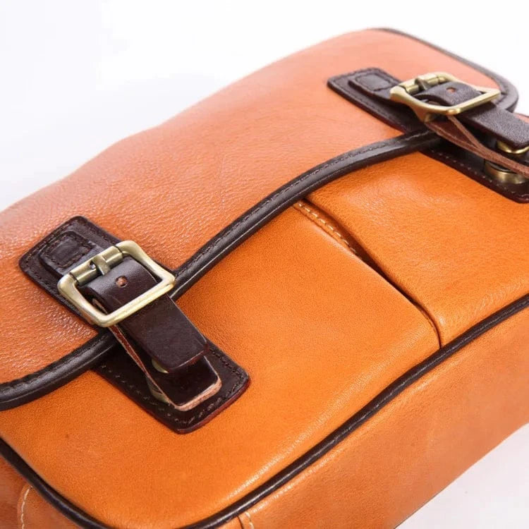 Factory Price Women's Leather Messenger Bag  Vintage Style Soft Genuine Cowhide Leather Messenger Bag