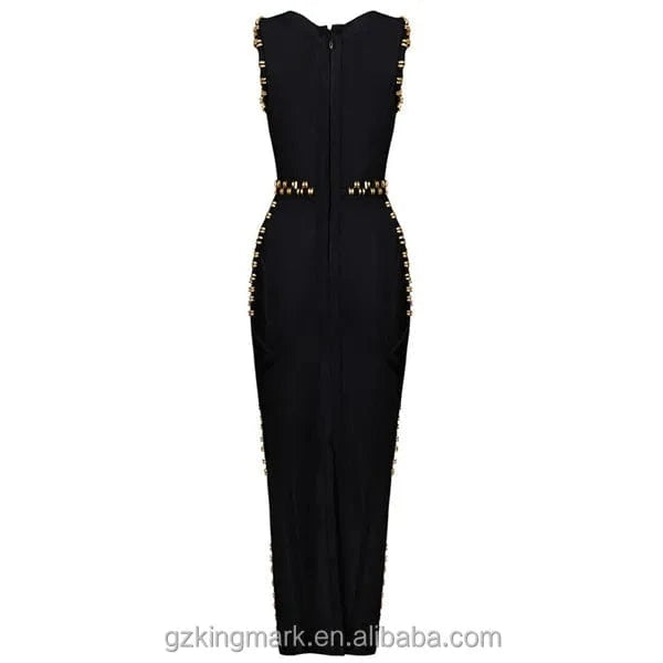 Factory Stock Beading Kim Kardashian Celebrity Bodycon Bandage Party Dresses