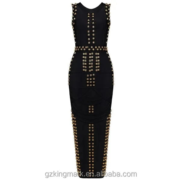 Factory Stock Beading Kim Kardashian Celebrity Bodycon Bandage Party Dresses