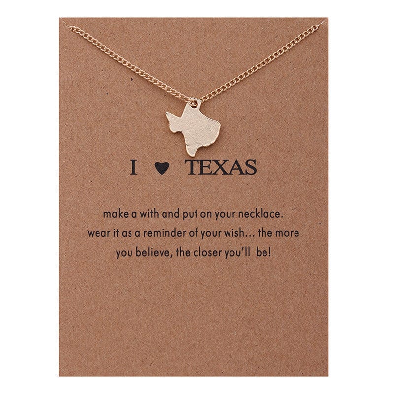 Factory Wholesale Cheap Chain Dainty Charm Lucky Best Wishes Gift for Mother's Day Gold Plated Thin Necklaces with wish card