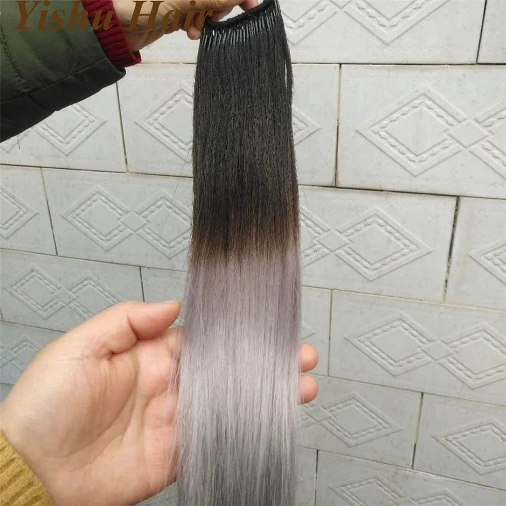 Factory wholesale cheap remy human hair prebonding ombre colour I/u/v/flat tip/nano ring hair extensions