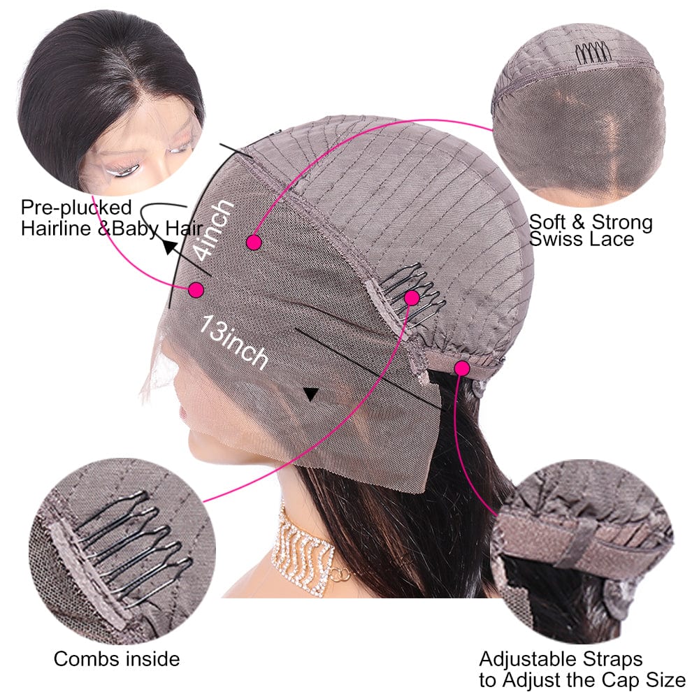 Factory Wholesale Color Bob Wigs Human Hair, Brazilian Bob Lace Wig, Curly Short Bob Wigs 100% Human Hair