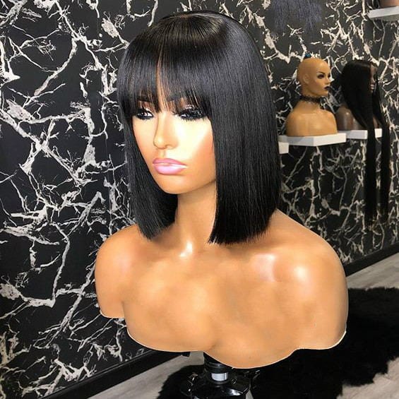 Factory Wholesale Color Bob Wigs Human Hair, Brazilian Bob Lace Wig, Curly Short Bob Wigs 100% Human Hair