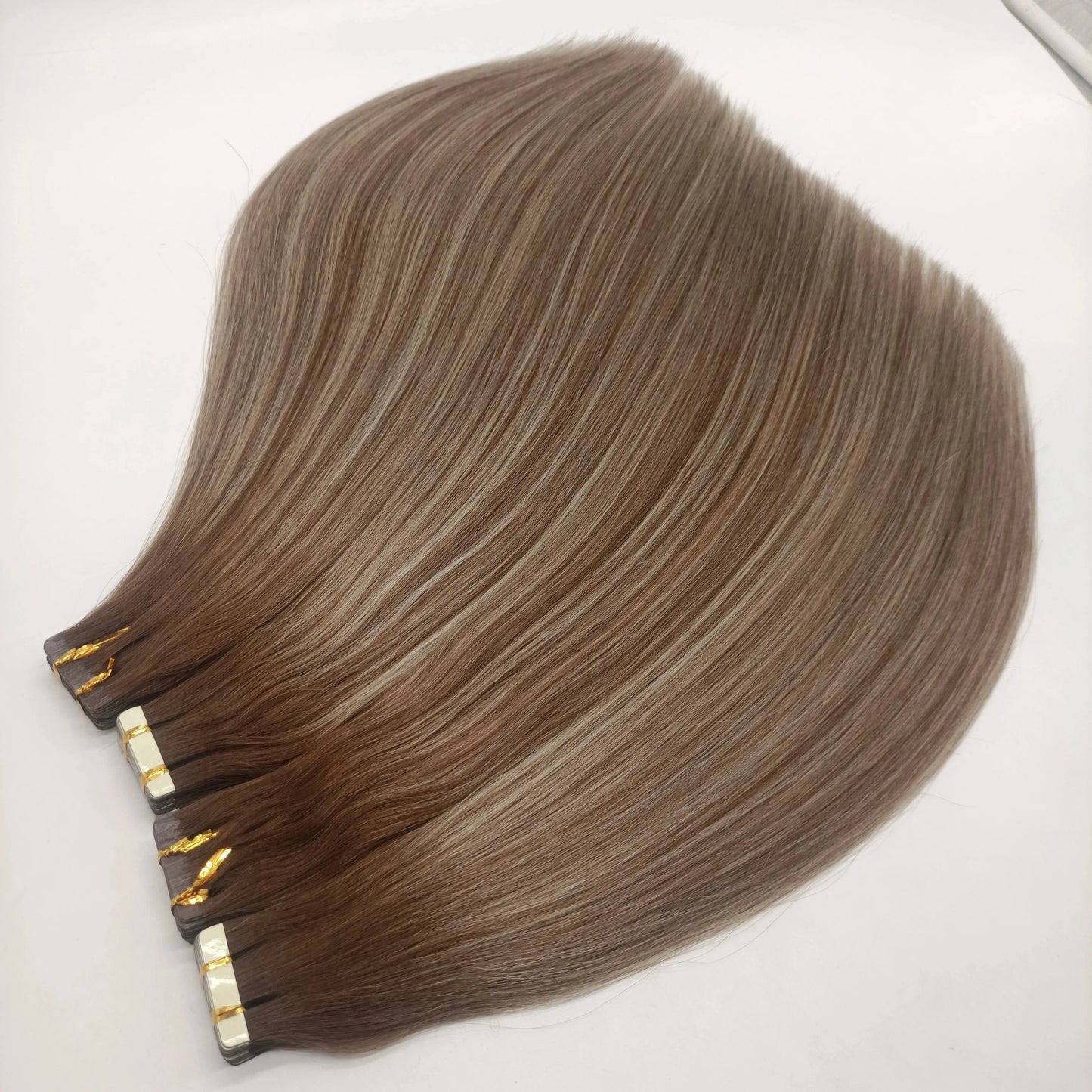 Factory wholesale double draw invisible tape in human hair extensions easy reuse 4~5 times tape hair extensions