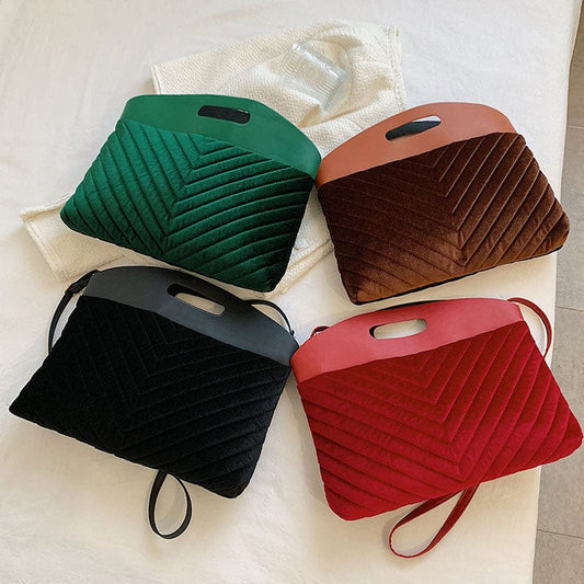 Factory Wholesale Handbags 2022 young ladies velvet bags ladies fashion design purses for women