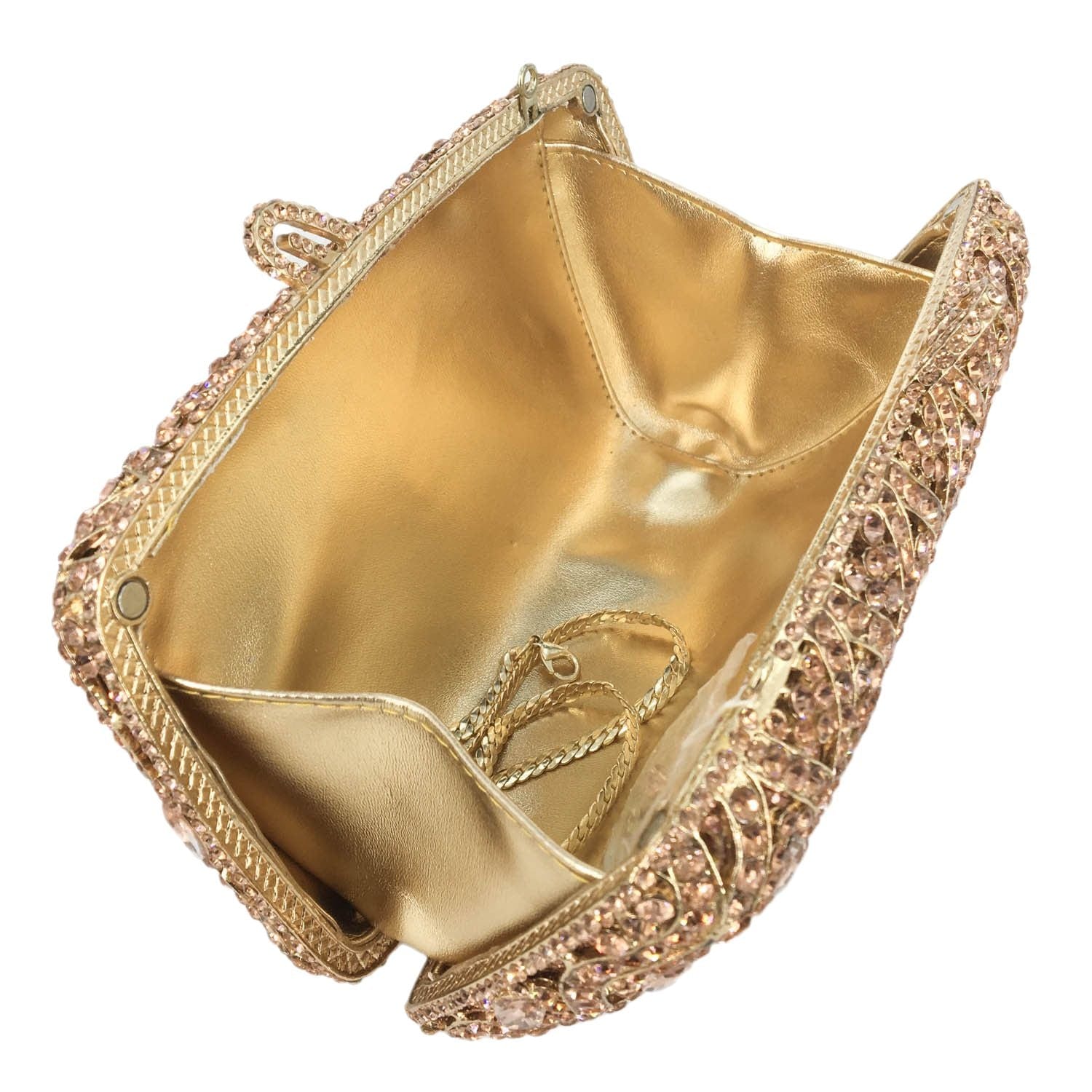 Factory Wholesales Luxury Crystal Clutch Bag Diamond Wedding Purse Women Party Hardcase Handbags
