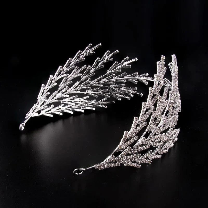 Fairy European Bridal Accessories Wedding Rhinestone Hair Hoop Jewelry Handmade Micro Pave Diamond Crystal Princess Tiara