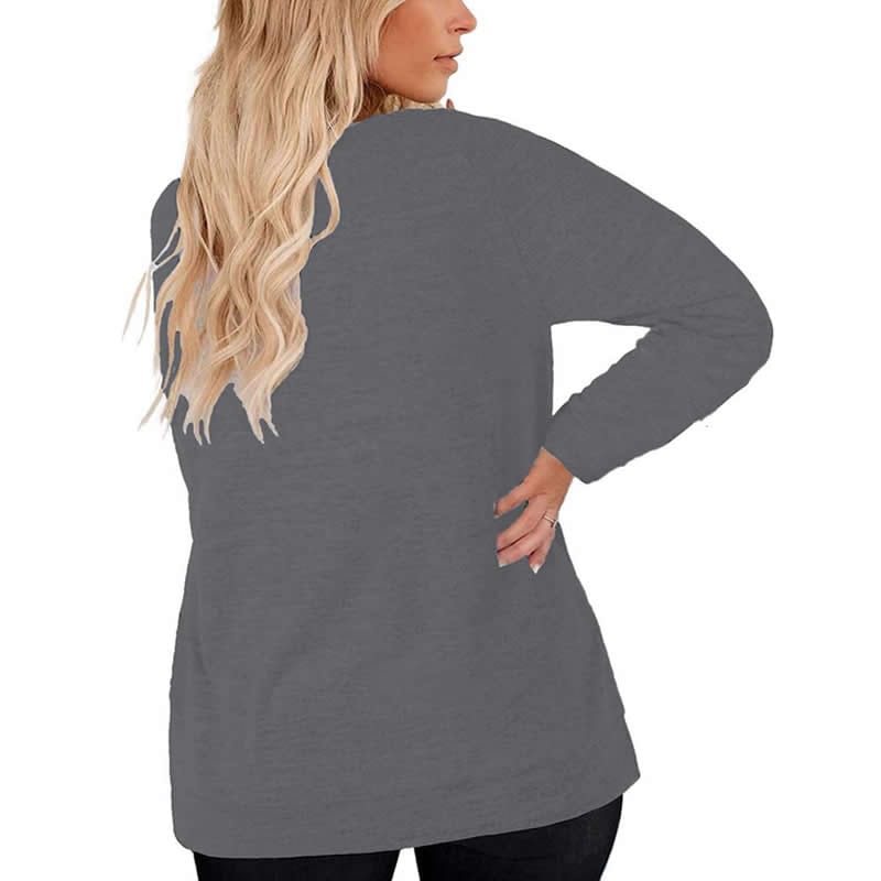 faith cross pattern Plus Size Women's Top Autumn X-Large-5X-Large woman clothes y2k t shirt oversized long sleeve tshirt