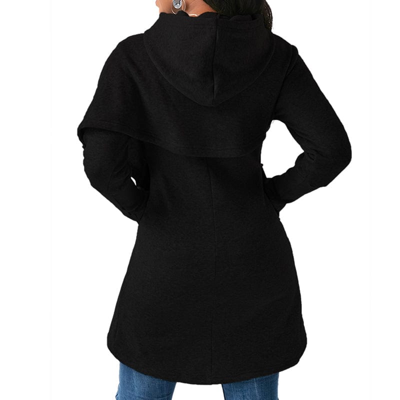 faith letter print Warm cross hot sale loose Women Hoodies sweatshirt irregular hem design long sleeve women sweatshirt