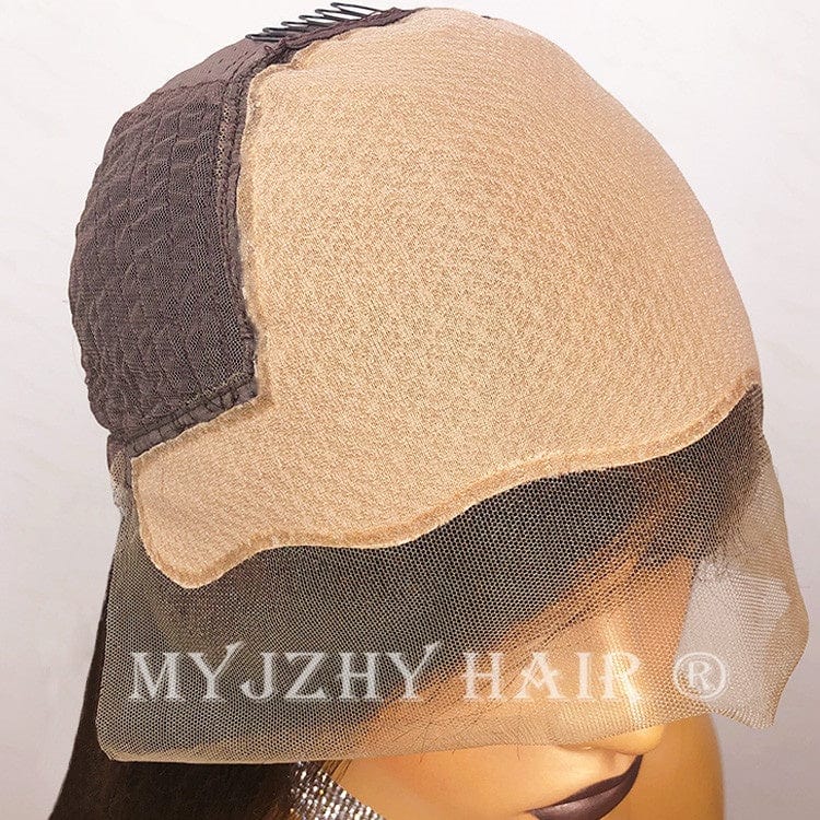 Fake Scalp Ombre 3T Blonde Color Highlight Body Wave Cuticle Aligned Hair Wigs Human Hair Lace Front