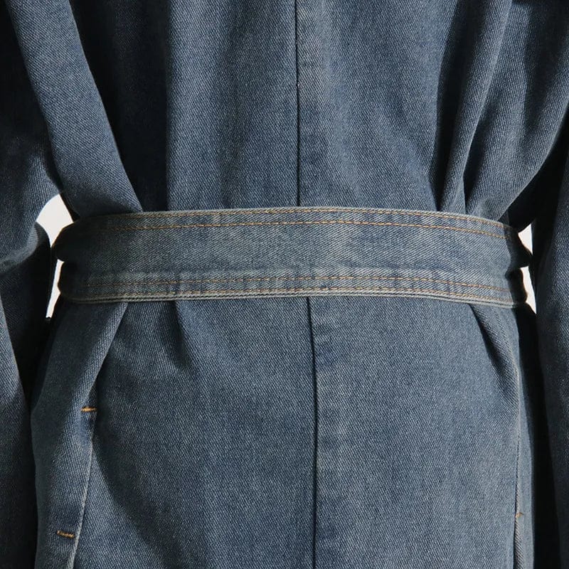 Fall 2023 new arrivals collection women fashion denim  women's trench coats long coat