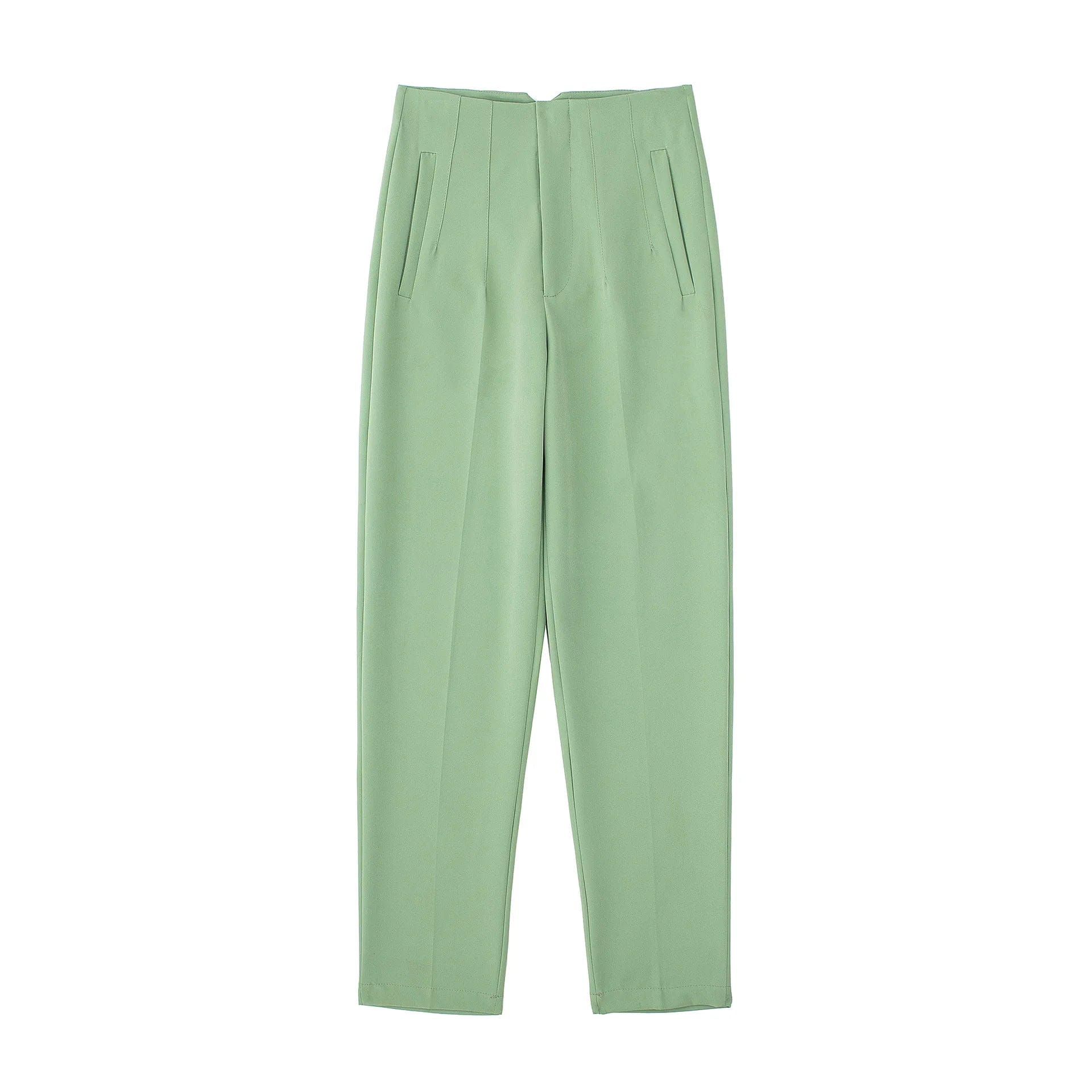 Fall autumn plain casual harem pant high waist womens dress pant formal suit office pants for ladies