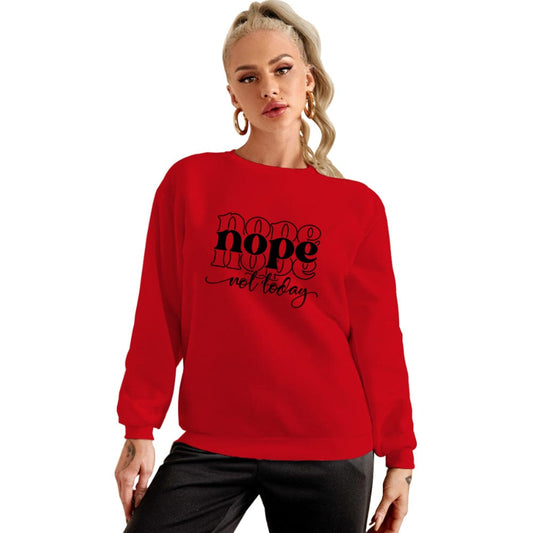 Fall Clothing For Women Women Loose Offset Pyrography Sweatshirt