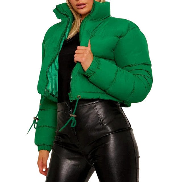 Fall Winter Clothes for Women  2023 Luxury Warm Puffer Jacket Cropped Coat y2k Hot Padding Short Down Coat New crop top jacket