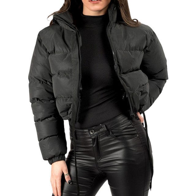 Fall Winter Clothes for Women  2023 Luxury Warm Puffer Jacket Cropped Coat y2k Hot Padding Short Down Coat New crop top jacket