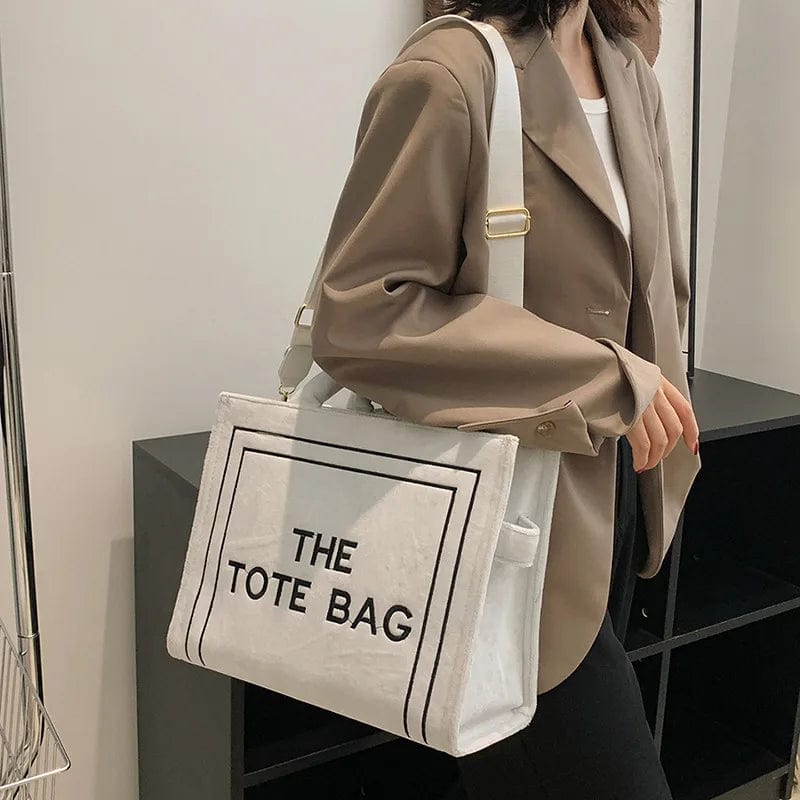 Fall Winter Designer Ladies Large Suede Casual Tote Bags Luxury Velvet Branded The Tote Bags 2022 Ins Fashion Shoulder Purses