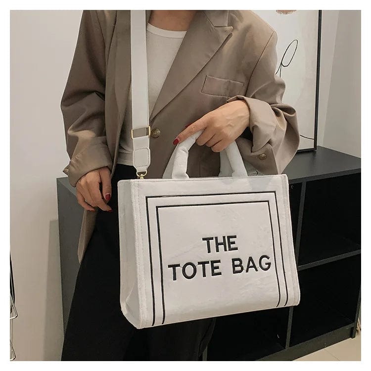 Fall Winter Designer Ladies Large Suede Casual Tote Bags Luxury Velvet Branded The Tote Bags 2022 Ins Fashion Shoulder Purses