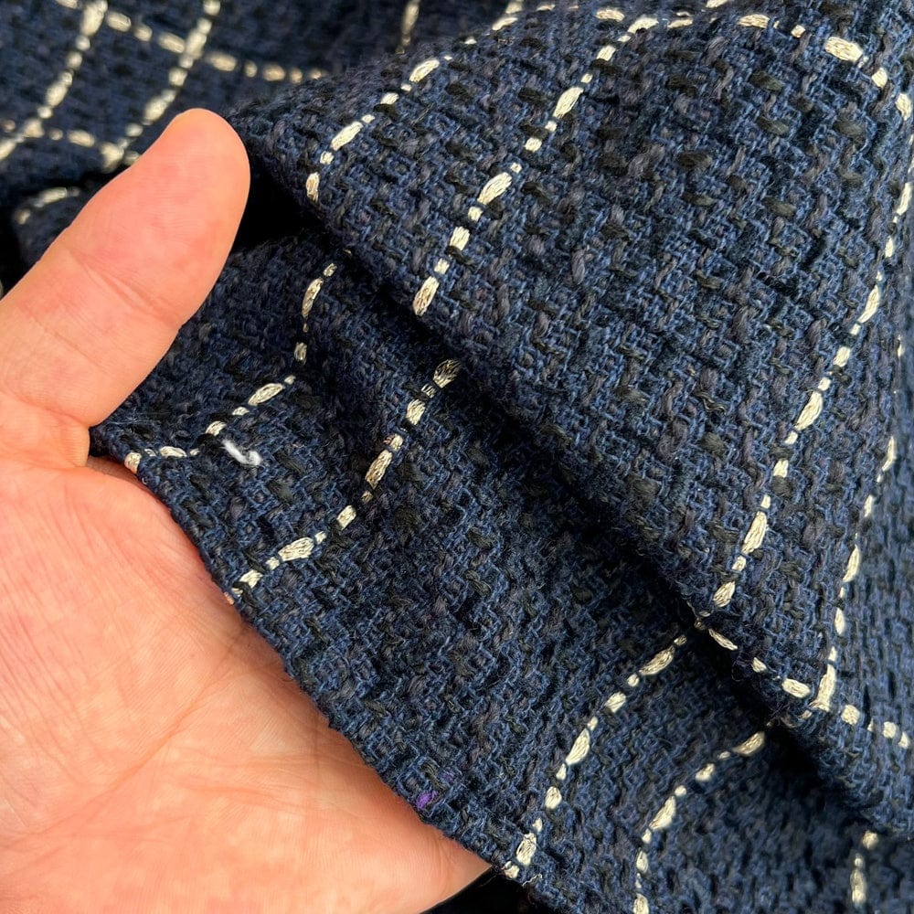 Fall Winter Korean Version Age-Reducing Sweet White Shirt Two-Piece Set Medium Length A-Word Tweed Dress