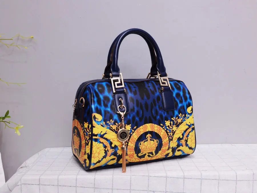 Famous Brand Top Quality Leather Leopard Print Boston Bags Women Genuine Leather Handbags Cosmetic Bag Handbags for Women Luxury