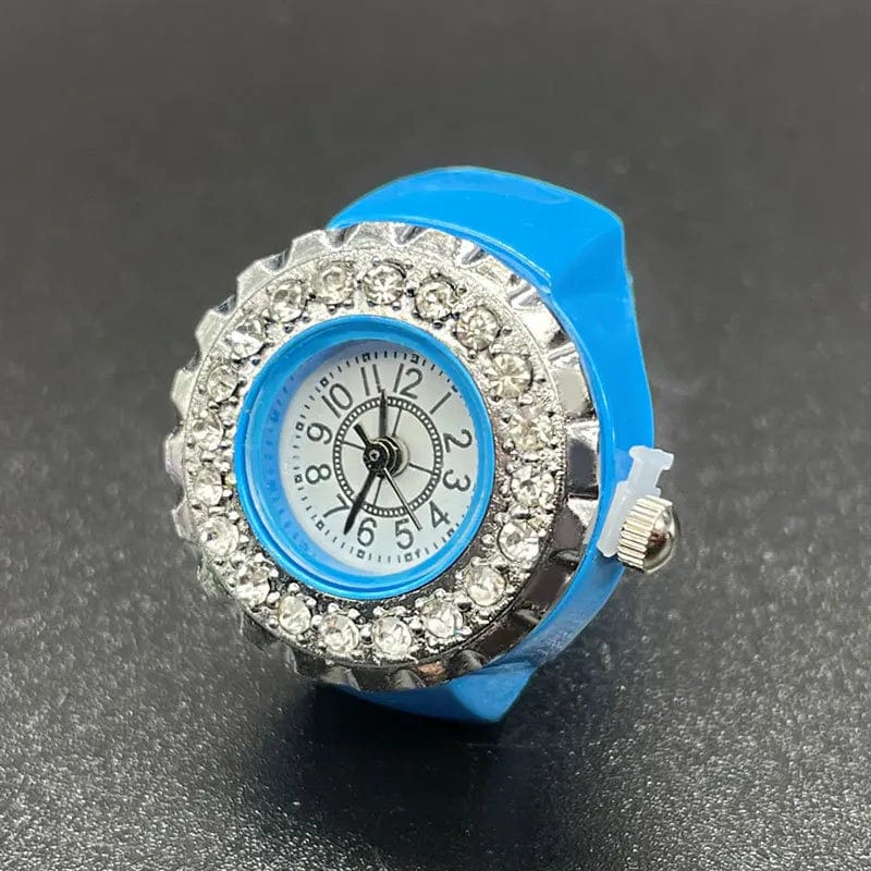 Fashion / C2 Ladies Elastic Elegant Crystal Ring Watch Women Student Watch Decoration Finger Watch Fashion Jewelry Dropshipping