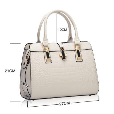 Fashion crocodile ladies shoulder bags vintage PU purse Korea hand bag women leather handbags