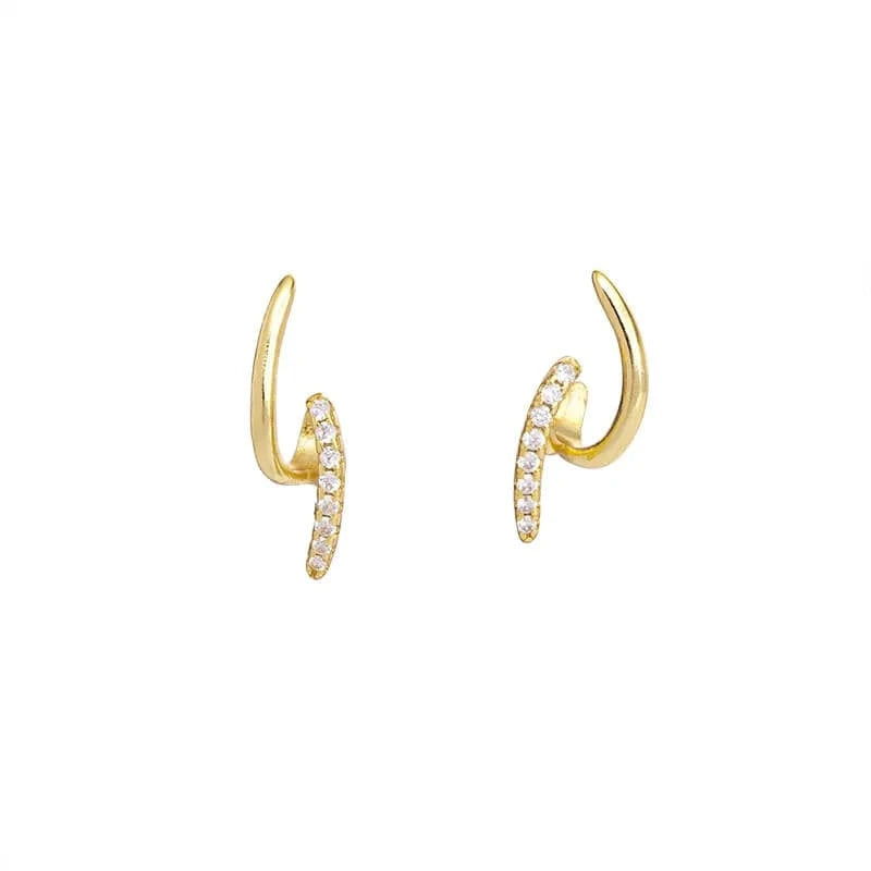 fashion earrings jewelry 925 sterling silver minimalist earrings gold plated small zircon stud earrings jewelry women