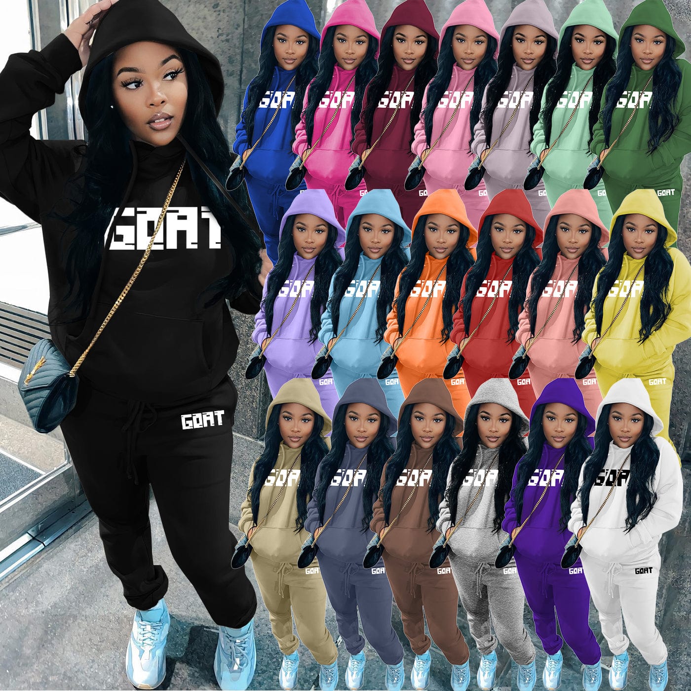 Fashion Gym Women Tracksuit Sweatsuit Set Running Tracksuit For Women