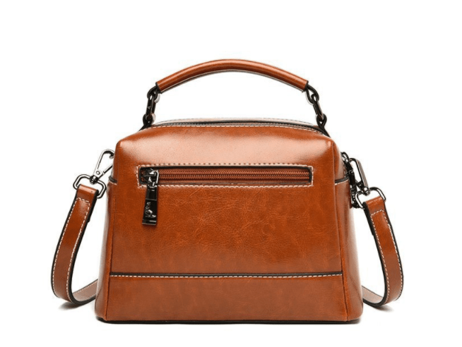 Fashion high-capacity  fashion bags ladies handbags retro style brown pu leather tote bag office handbag for ladies