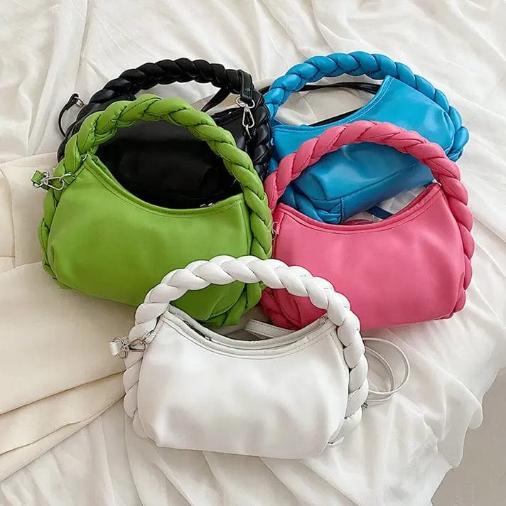 Fashion High Quality PU Leather Woven Hand Bags Ladies Crossbody Purses and Handbags for Women Luxury