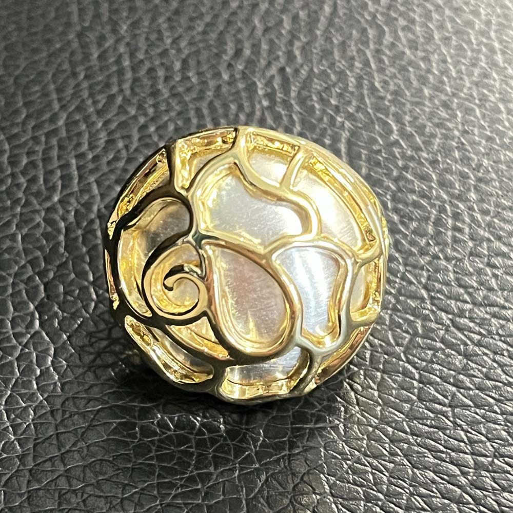 Fashion Jewelry 18 K Gold Plated Ring Sets / Fashion Jewelry 18 K Gold Plated Ring Sets / VZ0250 Fashion Jewelry 18 K Gold Plated Ring Sets  2023 New Design Dubai Rings Necklace Jewelry Sets Two Tones Rings For Women