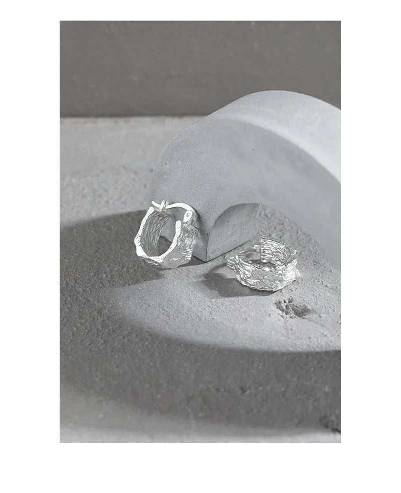 fashion jewelry 925 silver earrings jewelry 18K gold plated sterling silver  hoop earrings for women