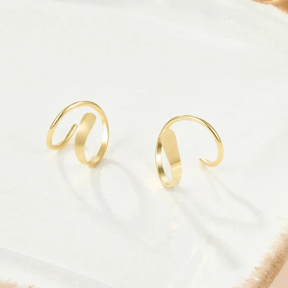 fashion jewelry 925 silver earrings jewelry 18K gold plated sterling silver  hoop earrings for women