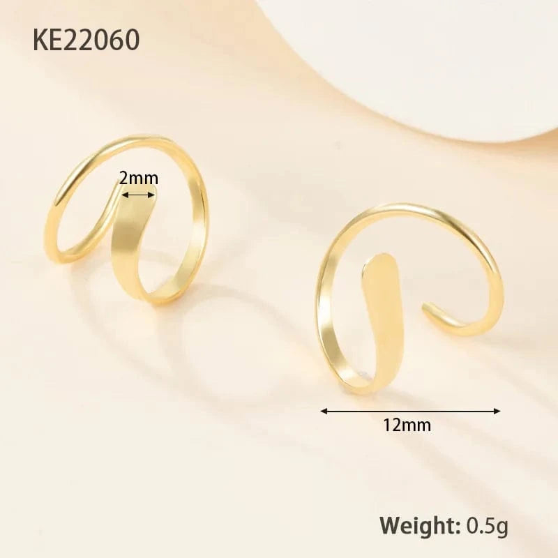 fashion jewelry 925 silver earrings jewelry 18K gold plated sterling silver  hoop earrings for women